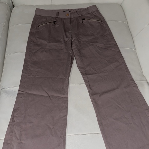 Tara Jarmon cotton trouser in Mauve bootcut size 40 / 8 - Picture 2 of 7